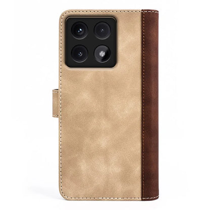 For Xiaomi 14T Wallet Case Leather Phone Cover Splicing Color