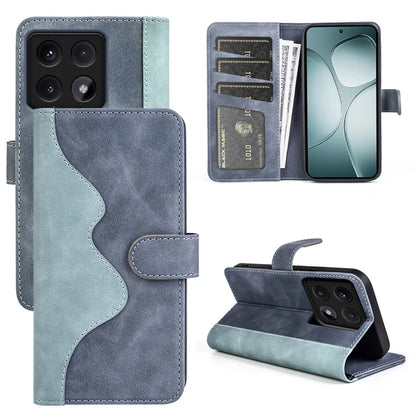 For Xiaomi 14T Wallet Case Leather Phone Cover Splicing Color