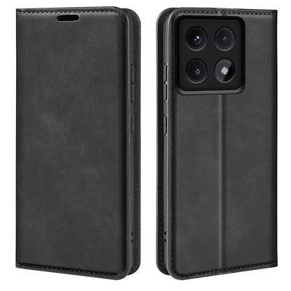 For Xiaomi 14T Case Skin-Touch Leather Wallet Phone Cover