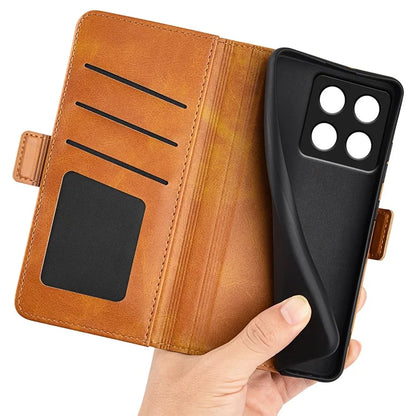 For Xiaomi 14T Stand Case Calf Texture Leather Wallet Phone Cover