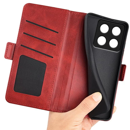 For Xiaomi 14T Stand Case Calf Texture Leather Wallet Phone Cover