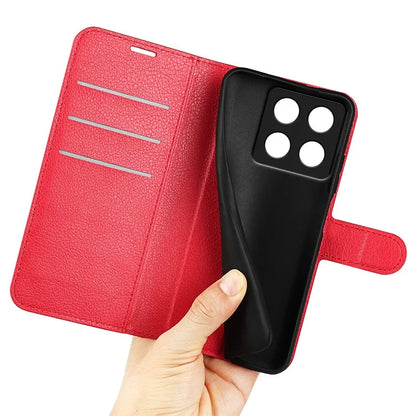 For Xiaomi 14T Case Litchi Texture Shockproof Leather Wallet Phone Cover