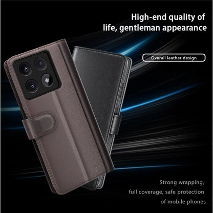 For Xiaomi 14T Case Genuine Split Leather Phone Cover Wallet Card Slot