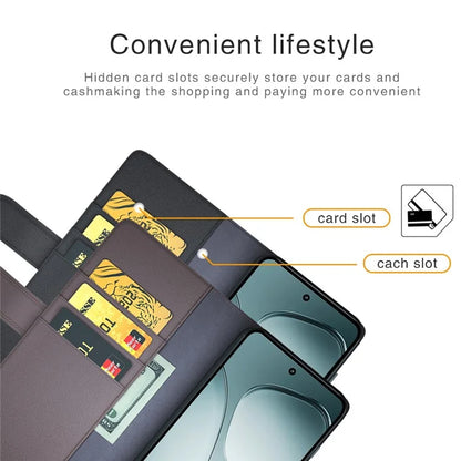 For Xiaomi 14T Case Genuine Split Leather Phone Cover Wallet Card Slot