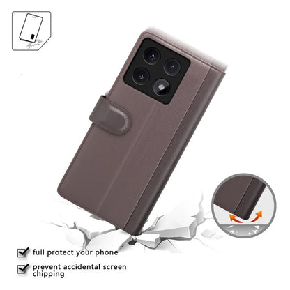 For Xiaomi 14T Case Genuine Split Leather Phone Cover Wallet Card Slot