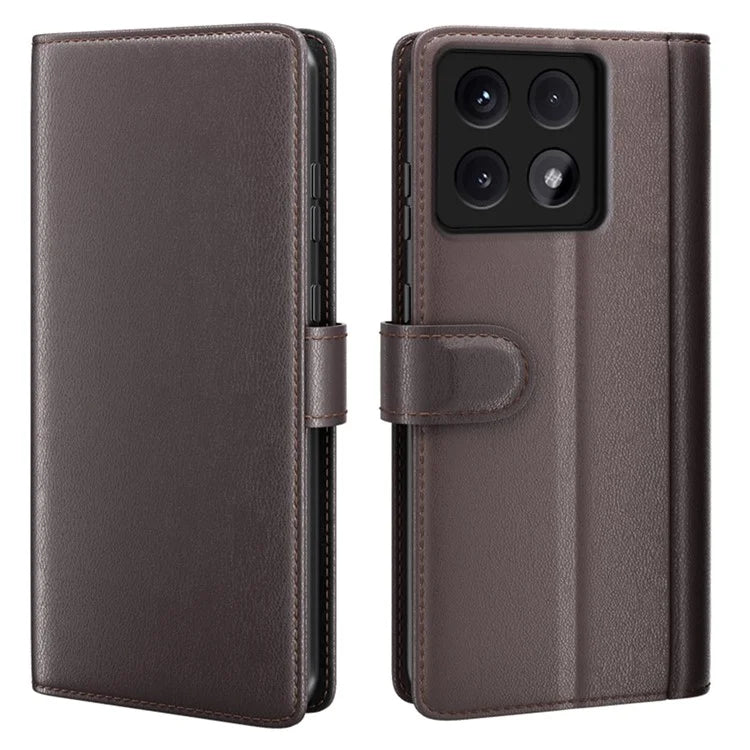 For Xiaomi 14T Case Genuine Split Leather Phone Cover Wallet Card Slot