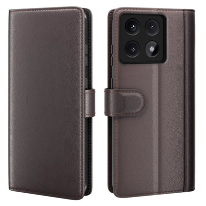 For Xiaomi 14T Case Genuine Split Leather Phone Cover Wallet Card Slot