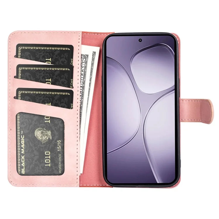 For Xiaomi 14T Pro Wallet Case Leather Phone Cover Splicing Color