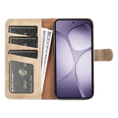 For Xiaomi 14T Pro Wallet Case Leather Phone Cover Splicing Color