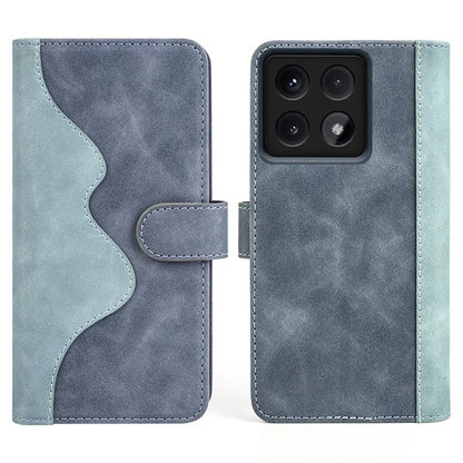 For Xiaomi 14T Pro Wallet Case Leather Phone Cover Splicing Color
