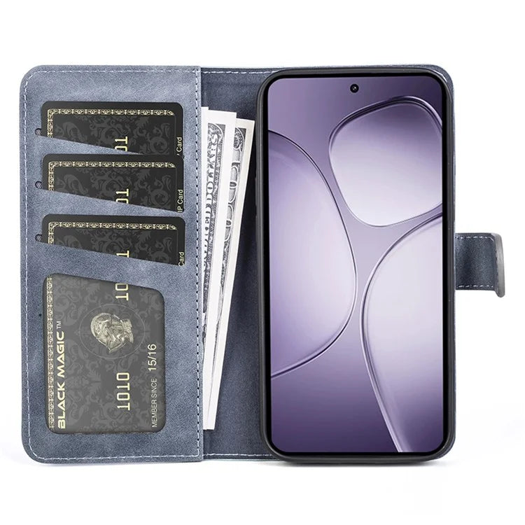 For Xiaomi 14T Pro Wallet Case Leather Phone Cover Splicing Color