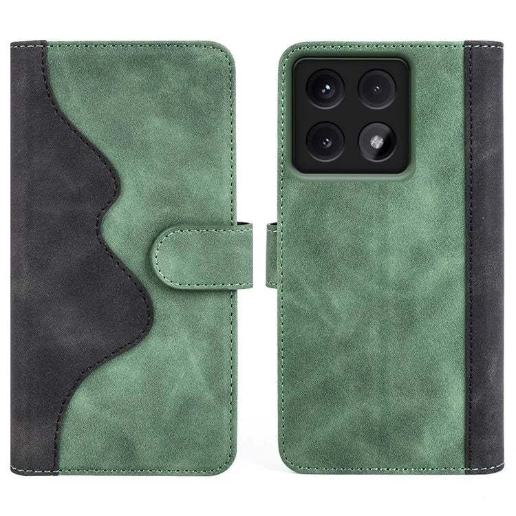 For Xiaomi 14T Pro Wallet Case Leather Phone Cover Splicing Color