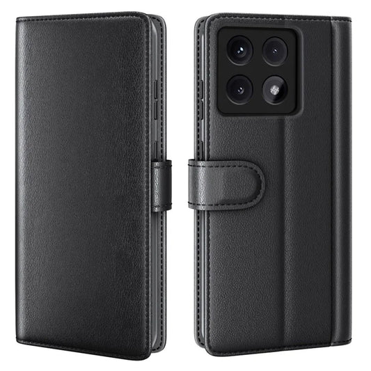 For Xiaomi 14T Pro Case Genuine Split Leather Phone Cover Wallet Card Slot