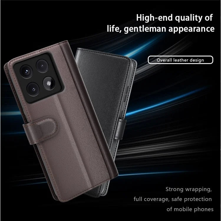 For Xiaomi 14T Pro Case Genuine Split Leather Phone Cover Wallet Card Slot