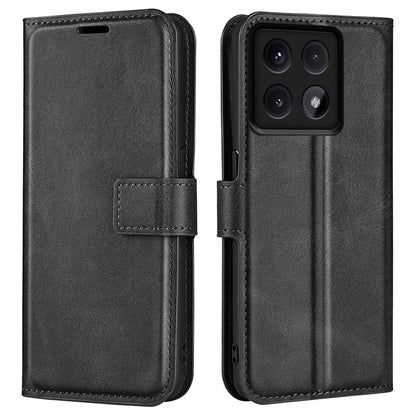 For Xiaomi 14T Pro Stand Case Anti-Scratch Calf Texture Leather Phone Cover