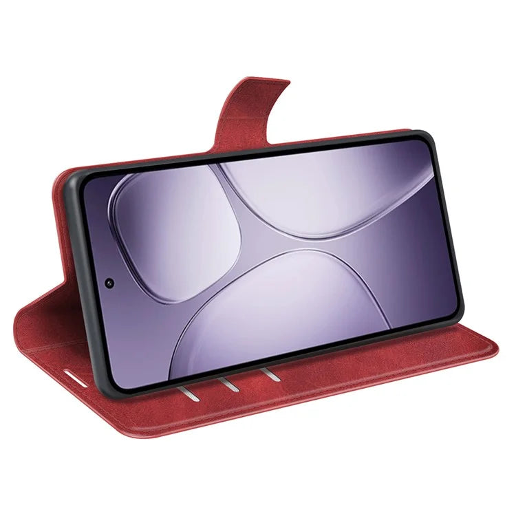 For Xiaomi 14T Pro Stand Case Anti-Scratch Calf Texture Leather Phone Cover