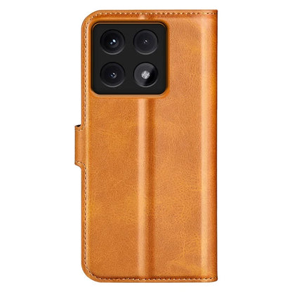 For Xiaomi 14T Pro Stand Case Anti-Scratch Calf Texture Leather Phone Cover