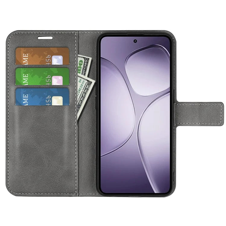 For Xiaomi 14T Pro Stand Case Anti-Scratch Calf Texture Leather Phone Cover
