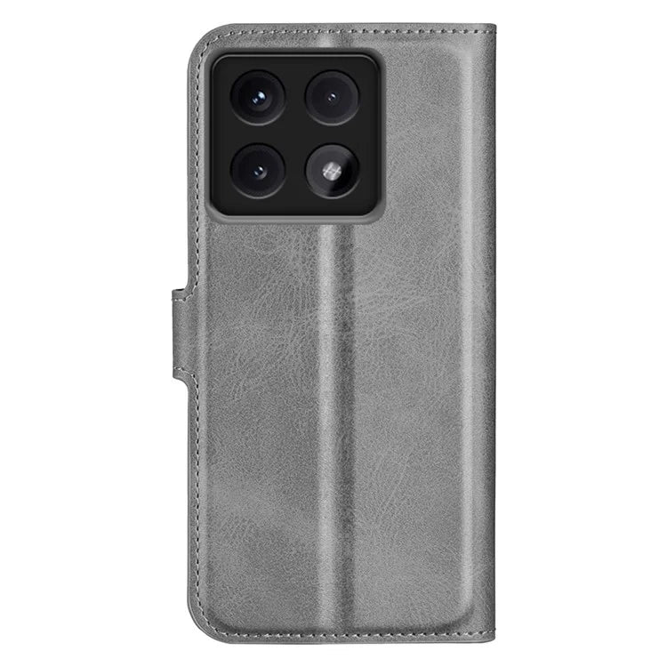 For Xiaomi 14T Pro Stand Case Anti-Scratch Calf Texture Leather Phone Cover