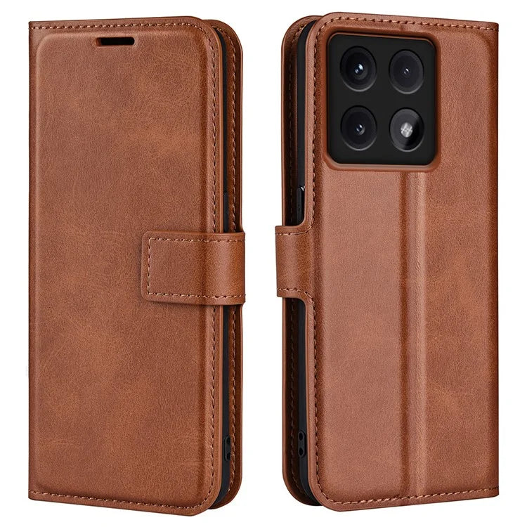 For Xiaomi 14T Pro Stand Case Anti-Scratch Calf Texture Leather Phone Cover