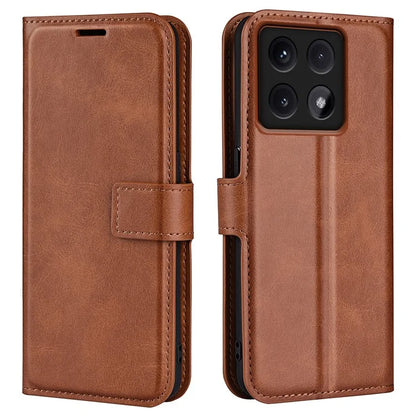 For Xiaomi 14T Pro Stand Case Anti-Scratch Calf Texture Leather Phone Cover