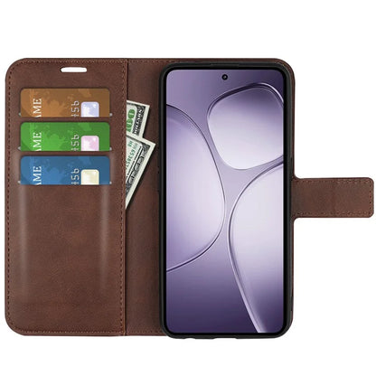 For Xiaomi 14T Pro Stand Case Anti-Scratch Calf Texture Leather Phone Cover
