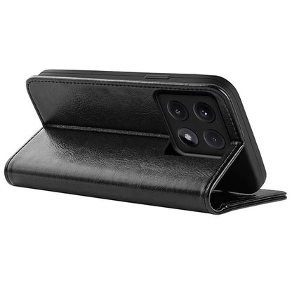 For Xiaomi 14T Pro Wallet Case Crazy Horse Texture Stand Leather Phone Cover