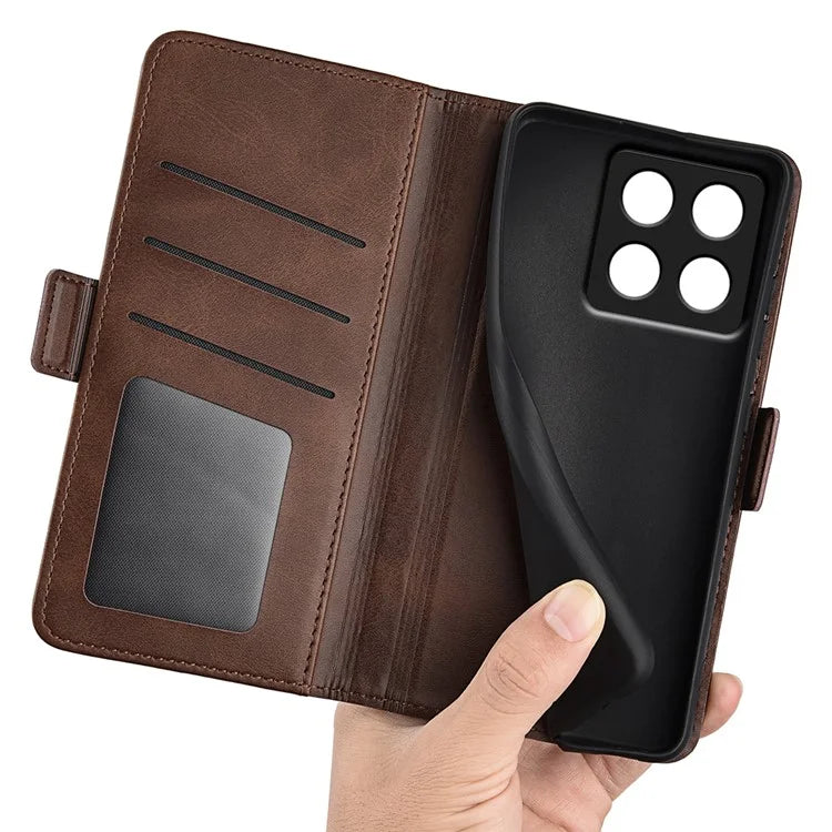 For Xiaomi 14T Pro Stand Case Calf Texture Leather Wallet Phone Cover