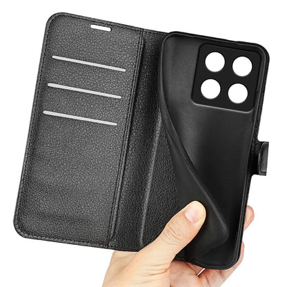 For Xiaomi 14T Pro Case Litchi Texture Shockproof Leather Wallet Phone Cover