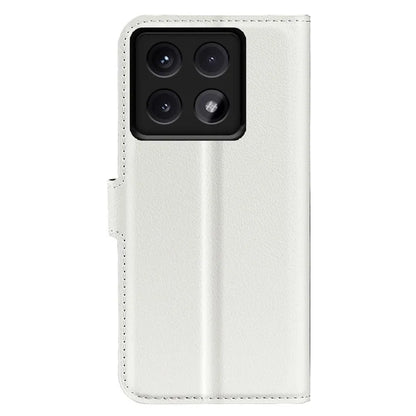 For Xiaomi 14T Pro Case Litchi Texture Shockproof Leather Wallet Phone Cover
