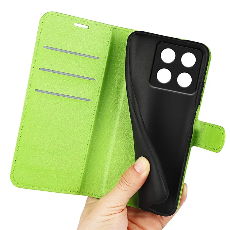 For Xiaomi 14T Pro Case Litchi Texture Shockproof Leather Wallet Phone Cover
