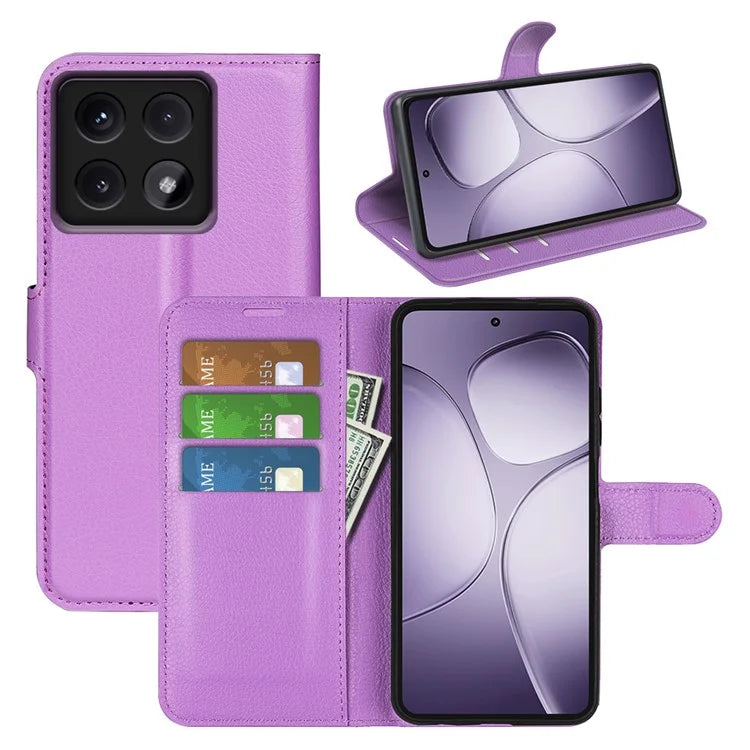 For Xiaomi 14T Pro Case Litchi Texture Shockproof Leather Wallet Phone Cover