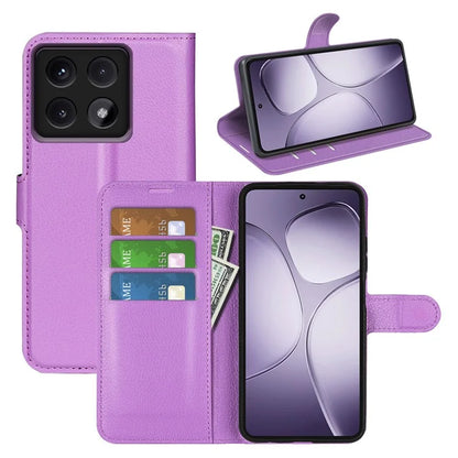 For Xiaomi 14T Pro Case Litchi Texture Shockproof Leather Wallet Phone Cover