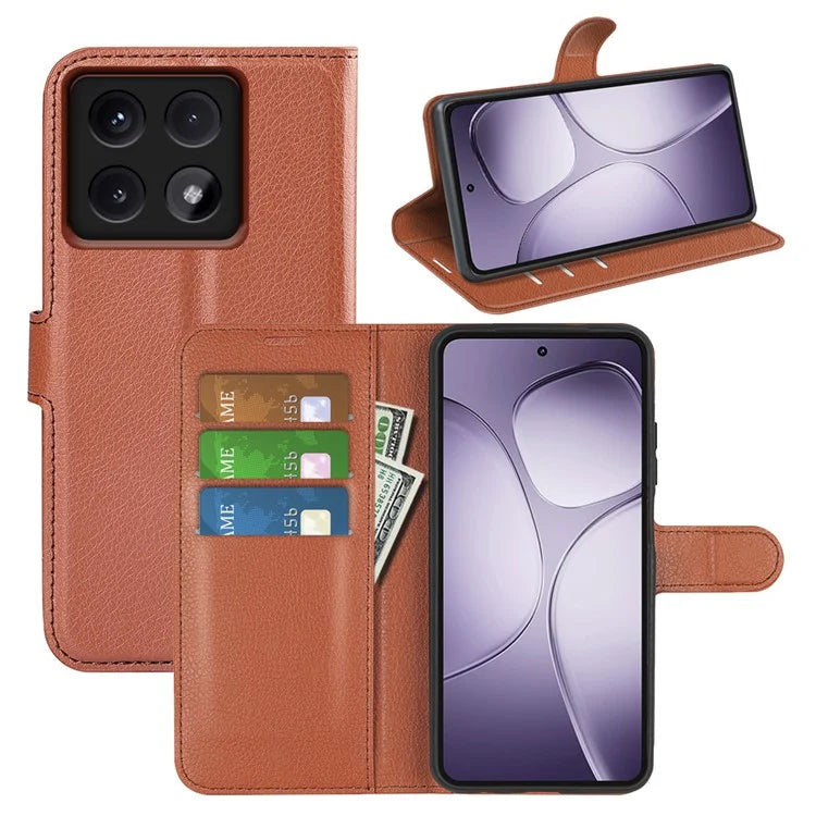 For Xiaomi 14T Pro Case Litchi Texture Shockproof Leather Wallet Phone Cover