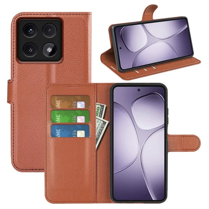 For Xiaomi 14T Pro Case Litchi Texture Shockproof Leather Wallet Phone Cover