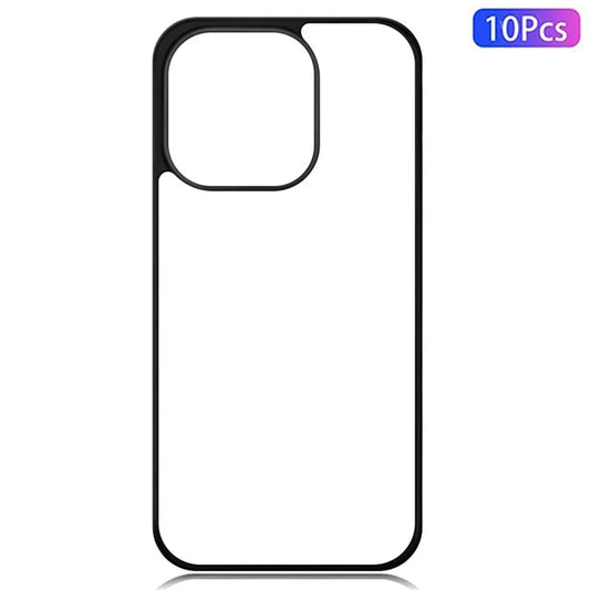 10Pcs  /  Pack For iPhone 16 Pro Case Shockproof PC+TPU Phone Cover Support Heat Transfer Printing