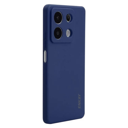 ENKAY HAT PRINCE For Xiaomi Redmi Note 13 Pro 5G  /  Poco X6 5G Case Straight Edge Liquid Silicone Phone Cover