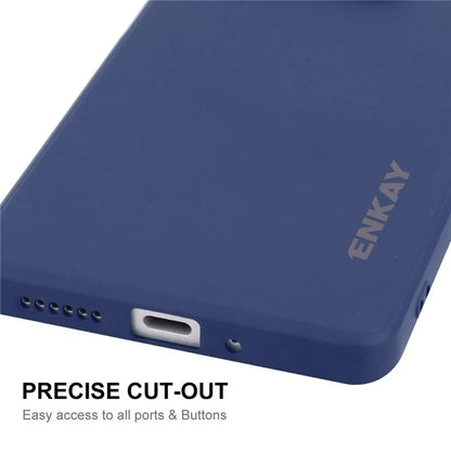 ENKAY HAT PRINCE For Xiaomi Redmi Note 13 Pro 5G  /  Poco X6 5G Case Straight Edge Liquid Silicone Phone Cover