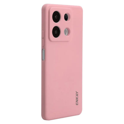 ENKAY HAT PRINCE For Xiaomi Redmi Note 13 Pro 5G  /  Poco X6 5G Case Straight Edge Liquid Silicone Phone Cover