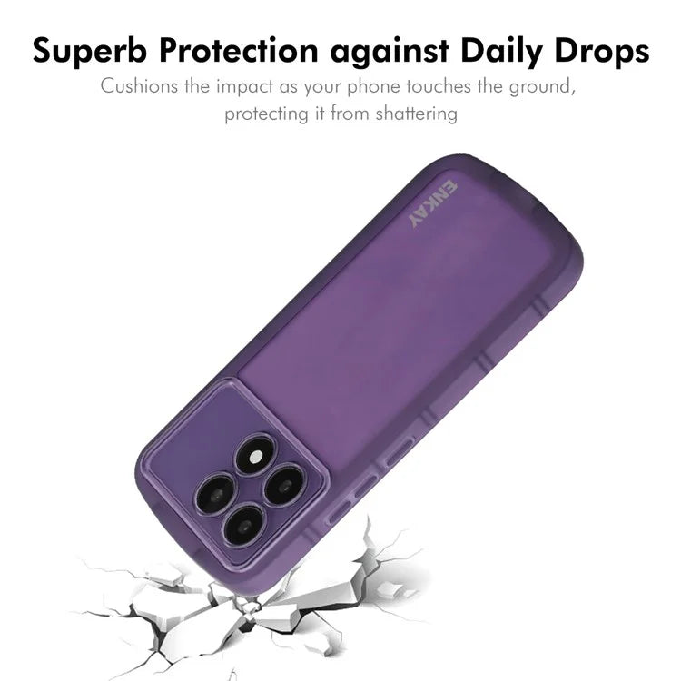 ENKAY HAT PRINCE For Xiaomi Redmi K70 Ultra Case Four Corners Shockproof Matte TPU Phone Cover