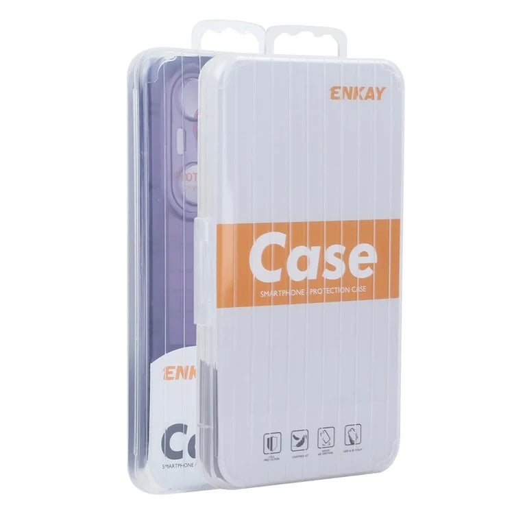 ENKAY HAT PRINCE For Xiaomi Redmi Note 13R Pro 5G Case Four Corners Shockproof Matte TPU Phone Cover