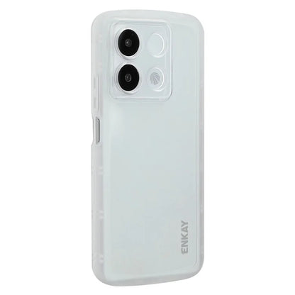 ENKAY HAT PRINCE For Xiaomi Redmi Note 13R Pro 5G Case Four Corners Shockproof Matte TPU Phone Cover