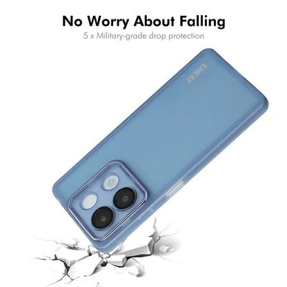 ENKAY HAT PRINCE For Xiaomi Redmi Note 13R Pro 5G Case Matte TPU Phone Cover with Lens Film