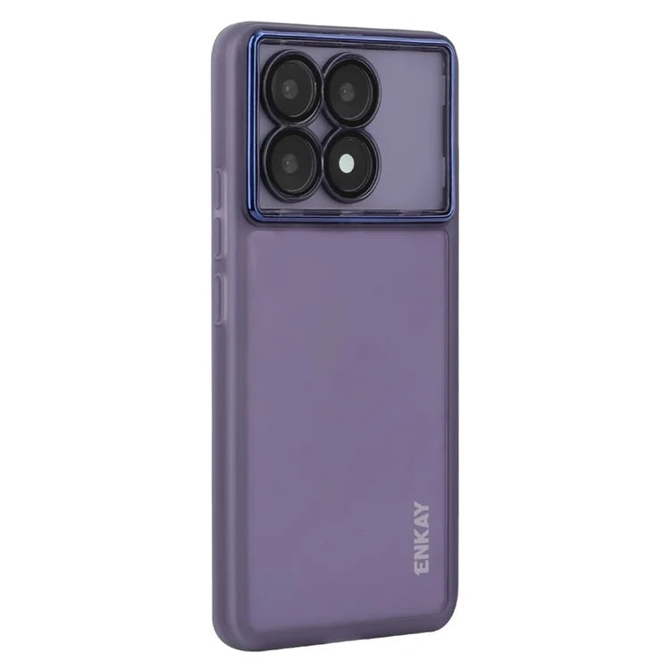 ENKAY HAT PRINCE For Xiaomi Poco X6 Pro 5G  /  Redmi K70E 5G Case Matte TPU Phone Cover with Lens Film