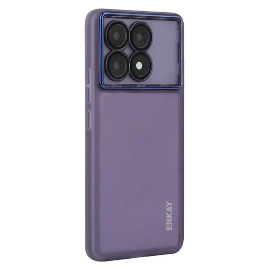 ENKAY HAT PRINCE For Xiaomi Poco X6 Pro 5G  /  Redmi K70E 5G Case Matte TPU Phone Cover with Lens Film