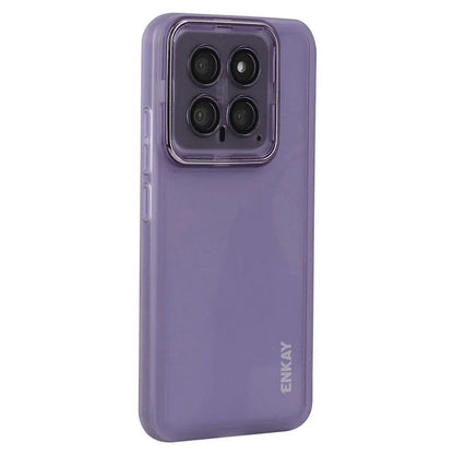 ENKAY HAT PRINCE For Xiaomi 14 Case Matte TPU Phone Cover with Lens Film