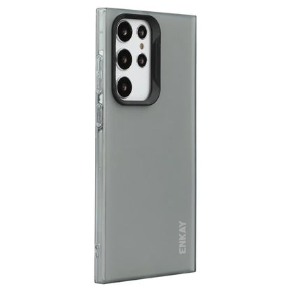 ENKAY HAT PRINCE For Samsung Galaxy S22 Ultra 5G Case Translucent Matte TPU Shockproof Phone Case