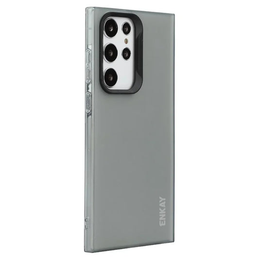 ENKAY HAT PRINCE For Samsung Galaxy S22 Ultra 5G Case Translucent Matte TPU Shockproof Phone Case