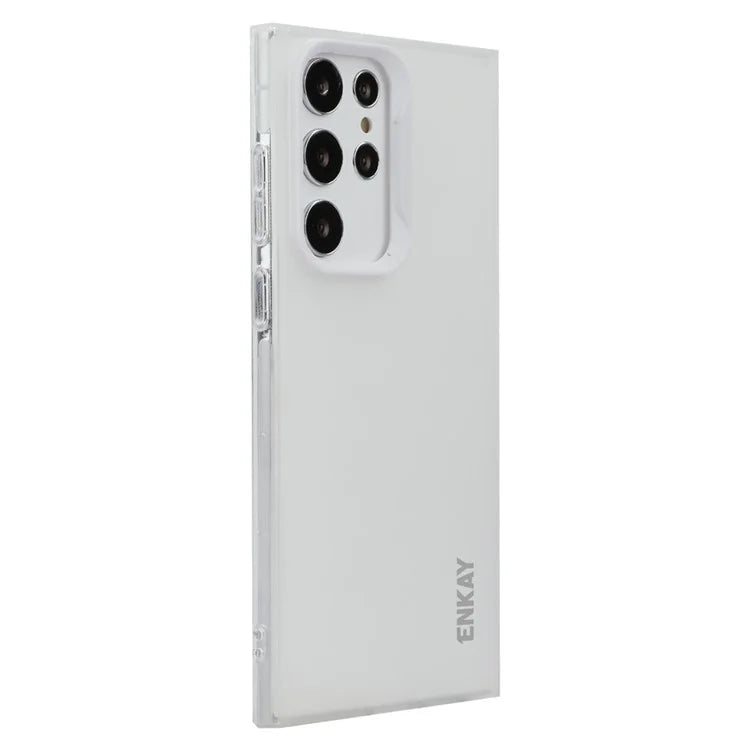 ENKAY HAT PRINCE For Samsung Galaxy S22 Ultra 5G Case Translucent Matte TPU Shockproof Phone Case
