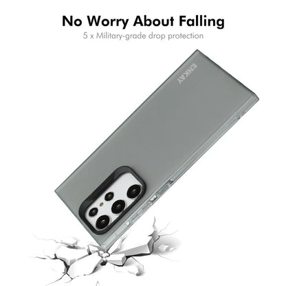 ENKAY HAT PRINCE For Samsung Galaxy S22 Ultra 5G Case Translucent Matte TPU Shockproof Phone Case